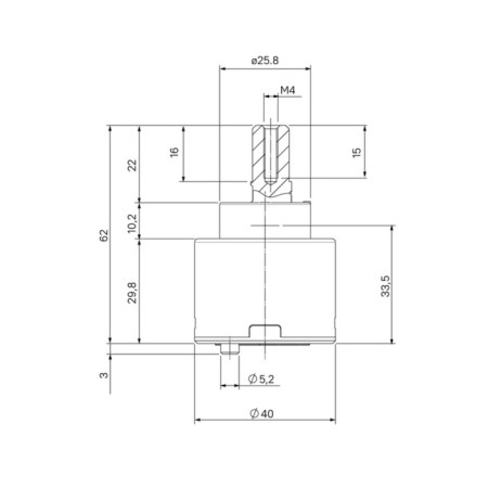 D40 BL SD #3 mixer cartridge, D = 40-8