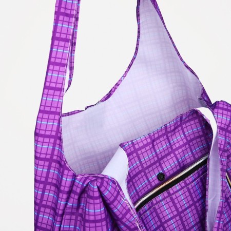 Permanent bag on the button, purple color-3