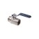 Ballic Aqualink, PN 50 tap, internal/outer thread 1 1/2 ", handle, nickel.