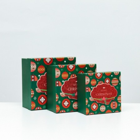 A set of boxes 3 in 1, 15.5x15.5x7.5 - 18x18x8.5 - 20x20x9.5 cm.-1