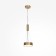 Technical C032CL-24W3K-RD-MG, LED, 24 W, 220x220x60 mm, 1420 lm, 3000K, 2835, matte gold, matte gold