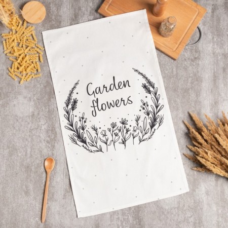 Ethel towel Garden Flowers 40x73 cm, 100% cotton, sarzha 190 g/m2
