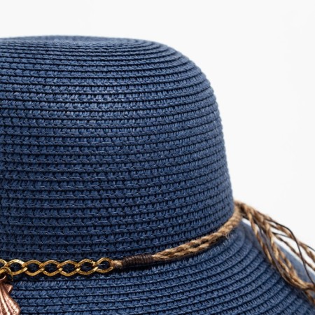 Women's hat minku Blue color, rr 56-58-2