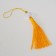 Textile suspension, plastic "Brush. Lotus" yellow 1.2x2.7x14.5 cm
