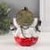 Polystone souvenir "Ganesha in the lotus pose, in red trousers" 10x10x12.5 cm