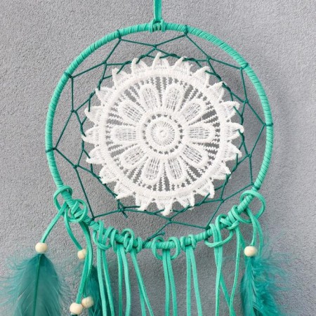 Dreams "Green lace with beads" 41x15 cm-1