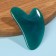 Guasha massage "Heart", 8.5 × 5.5 cm, emerald color