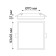 The lamp is built -in moisture -proof Novotech. Pandora, 8W, LED, 37x93x93 mm, white color