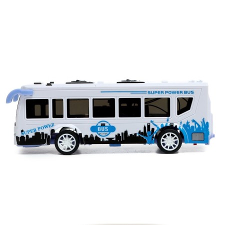 Radio -controlled bus "City", 1:40, works from batteries, white color-1
