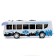Radio -controlled bus "City", 1:40, works from batteries, white color