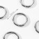 Karabin ring, d = 25/35 mm, thickness - 5 mm, silver color