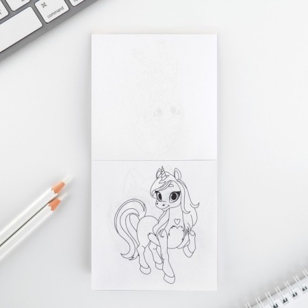 Gift set: notebook coloring and wax crayons "Princess Dream"-5
