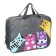 Folder with handles Textile A4, 355 x 270 x 75 mm, Stavia "Four cats" gray