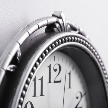 Wall clock, series: interior, "bark", d-27 cm-2