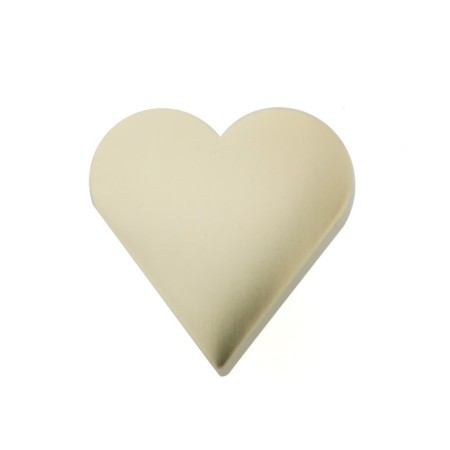 Furniture button “Heart” handle, satin gold color-4