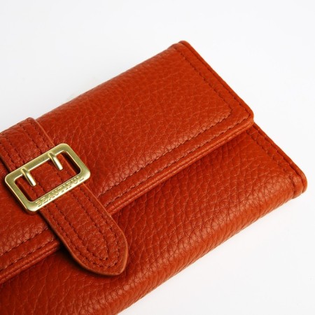 Women's wallet on the button, redhead color-2