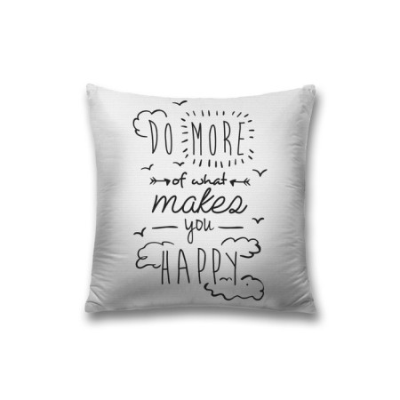 Decorative pillowcase “Make more for happiness”, on a zipper, size 45x45 cm