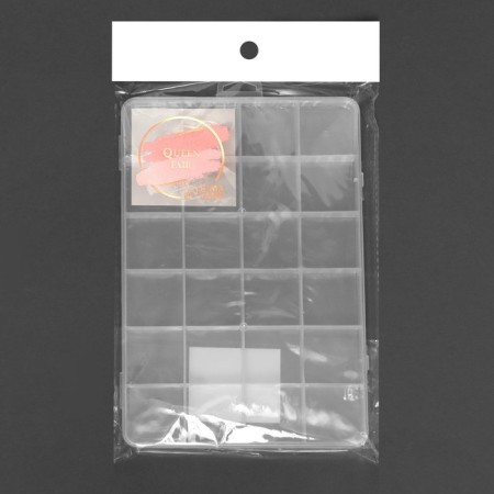 Organizer for decor, 24 cells, 19 × 13 × 1.8 cm, the color is transparent-3