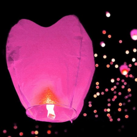 The lantern of desires "heart", pink-1