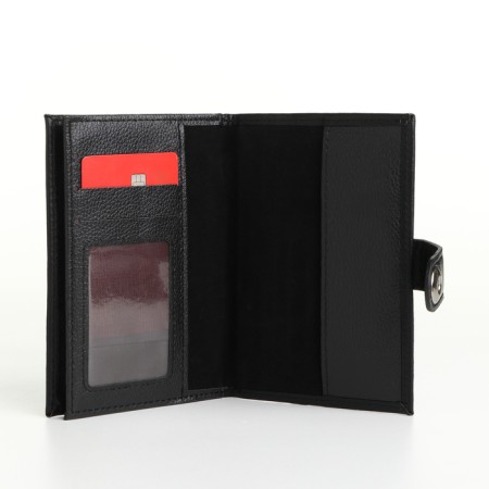 Cover 2 in 1, for auto documents and passports on a magnet, the color is black-5