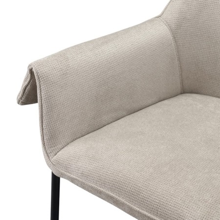 ALINE lounge Capes, 760 × 610 × 750 mm, Shenill, gray-beige color-11