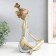 Souvenir Polystone "Baby with two tails" white-gold 21x13.5x26 cm