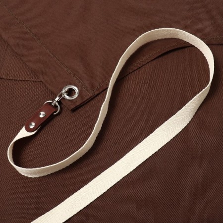 Apron Ethel Minimalist Design Brown 60x70cm, 45%linen, 55%HL 395 g/m2-6