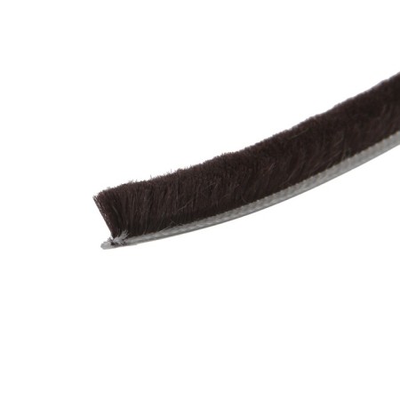 The seal brush self -adhesive tundra, 7x8 mm, brown, 10 m.-3