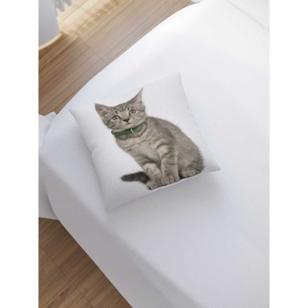 Pillowess decorative "cat with a collar", on a zipper, size 45x45 cm-1