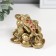 NECK Polystone for bronze "Cash toad with three coins" 8.4x7x5.3 cm