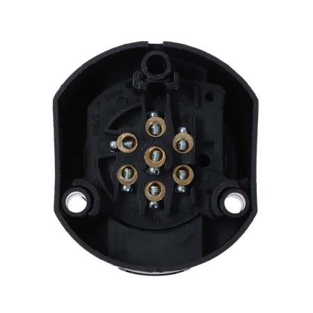 Trailer socket, 7-pin, 12 in-2
