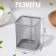 Storage for storage of manicure/cosmetic supplies, 9.5 × 8 cm, silver color