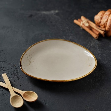 Magistro Serve dish "Cerera", 18 × 15.6 cm, brown color-4