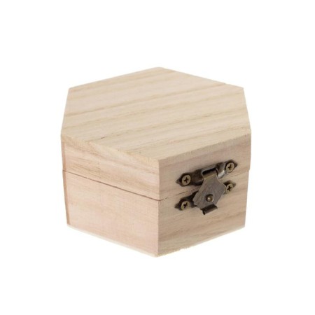 Casket for painting hexagon 9x4.5x8 cm-5