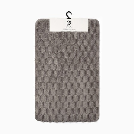 Bathroom mat Ethel "Rombs", col. light gray, 50x80 cm-6