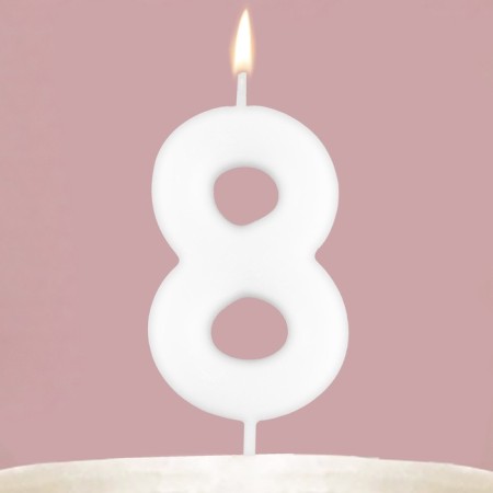 Свеча для торта, цифра «8» , светится в темноте, 4 х 10 см.-7