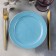 Small “watercolor” plate, d = 20 cm, blue color