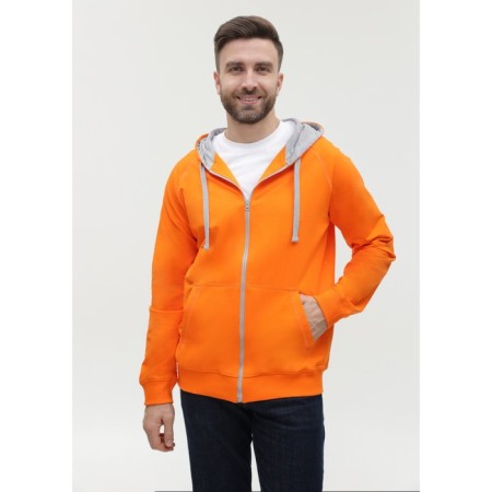 Male sweatshirt, size 56, orange color-9