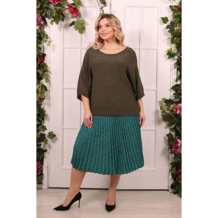 Female jumper, size 58, khaki color-11