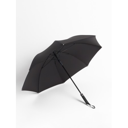 Umbrella - semi -automatic cane "plain", 8 spokes, r = 60/70 cm, black color is black-3