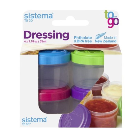 Sistema to-go refueling containers, 35 ml x 4 pcs., Mix color-4
