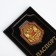 Cover for passport, black color