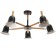 Chandelier 1049/5bk E27 60W black 80x80x50 cm Bayerlux