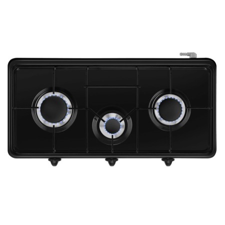 Gas tile Maunfeld eghe.f63.3EB, 3 burners, black-2
