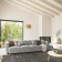 Rectangular carpet Merinos Kair, size 160x230 cm, Gray color