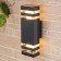 Wall lamp, invoice Duwi Techno, 110x95x320mm, 2he27, alum/glass, IP65, black, 990523