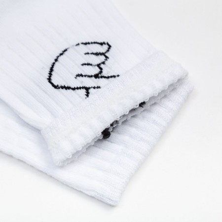 Women's socks minku "with love" color white, size 36-37 (23 cm)-1