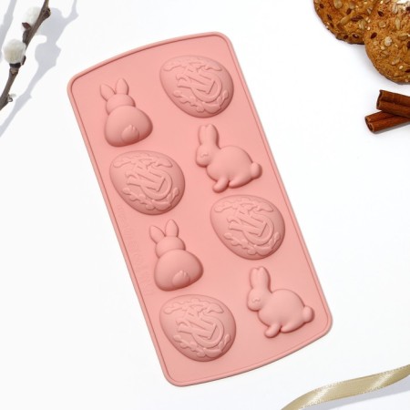 Silicone form for baking "Bunny", 10.6 x 20.7 cm.-1