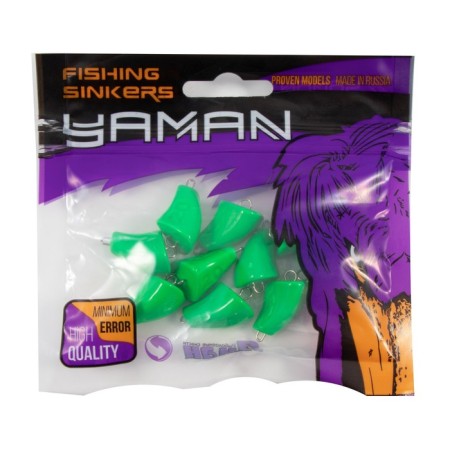 Cargo of a bullet-exentric painted pissy Yaman 10 pcs., 20 g, green-4