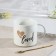 Ceramic mug with a spoon "Amur", 400 ml, color mix